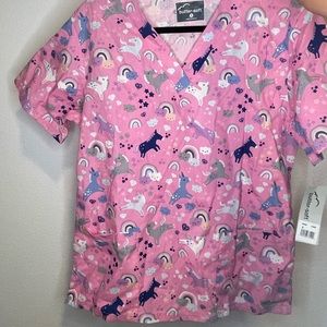 Girly scrub top From uniform advantage size small